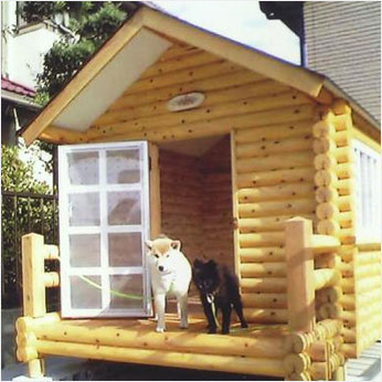 ログペットハウス/犬小屋/犬舎1550型(デラックス)組立方式 | 株式会社 