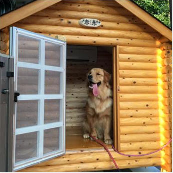 ログペットハウス/犬小屋/犬舎1550型(スタンダード)組立方式 | 株式 