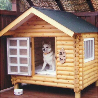 ログペットハウス/犬小屋/犬舎1100型(スタンダード)組立方式 | 株式