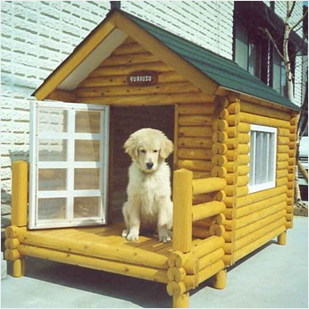 ログペットハウス/犬小屋/犬舎1250型(デラックス)組立方式 | 株式会社